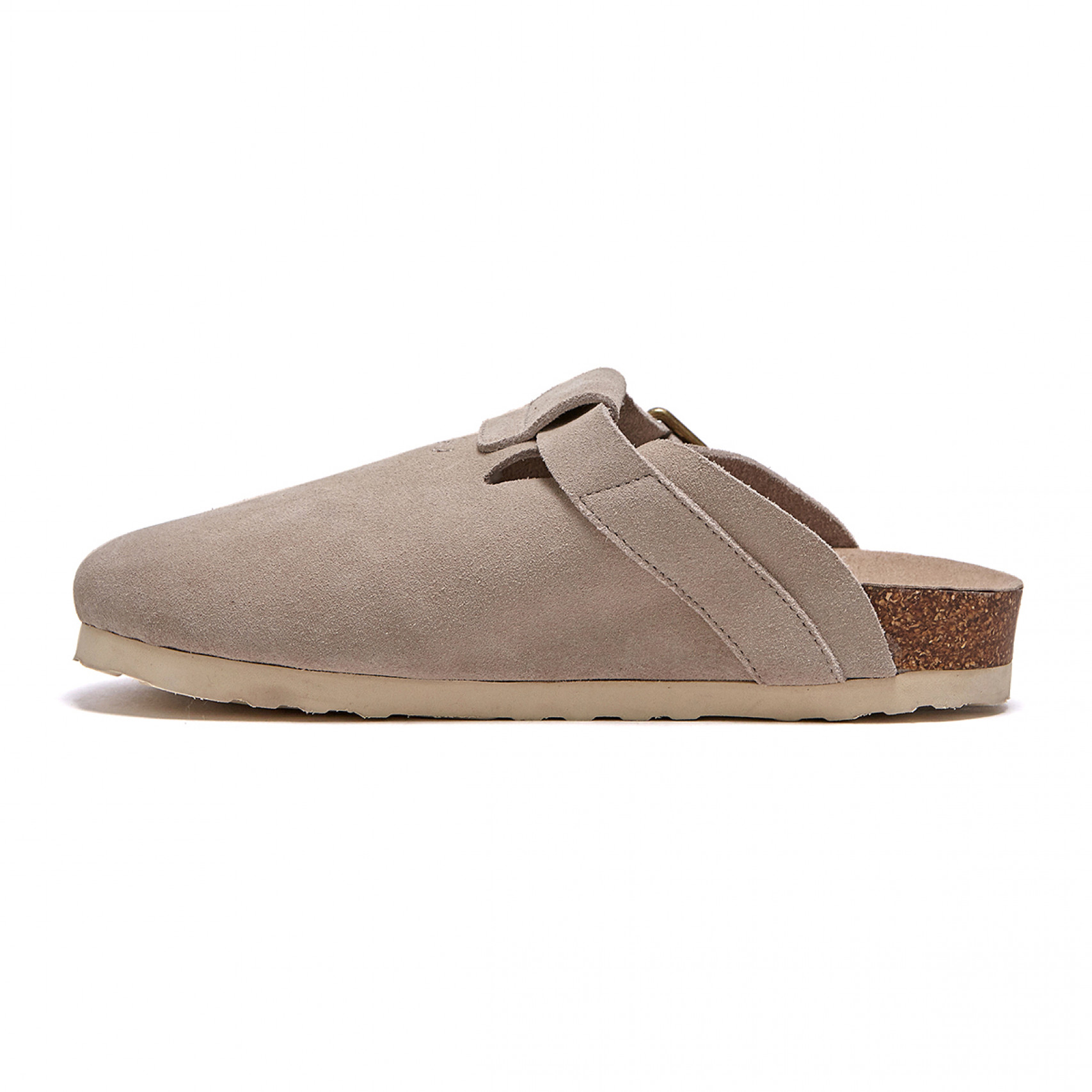 Glenn Suede Clog_Ivory