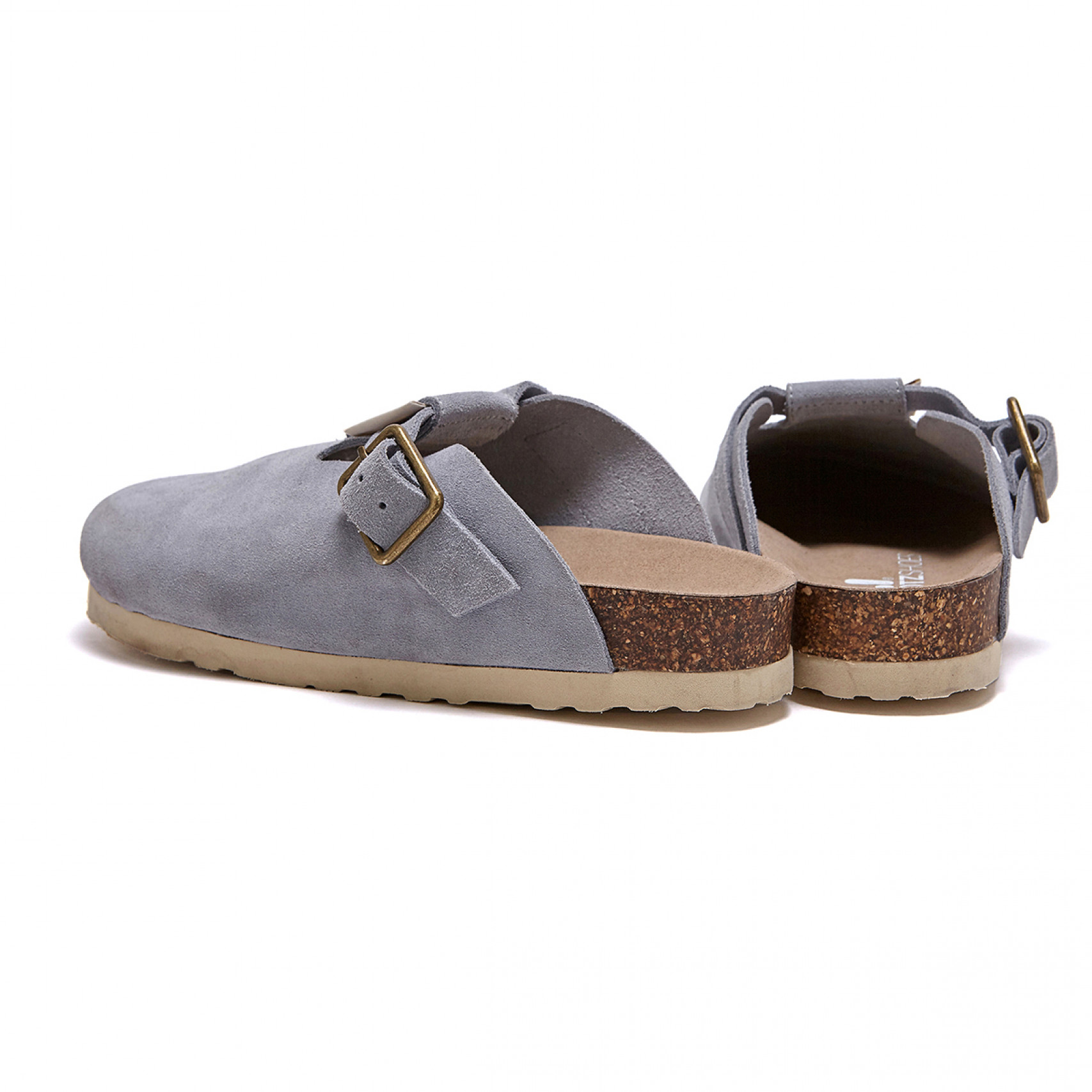 Glenn Suede Clog Wmns_Light Blue