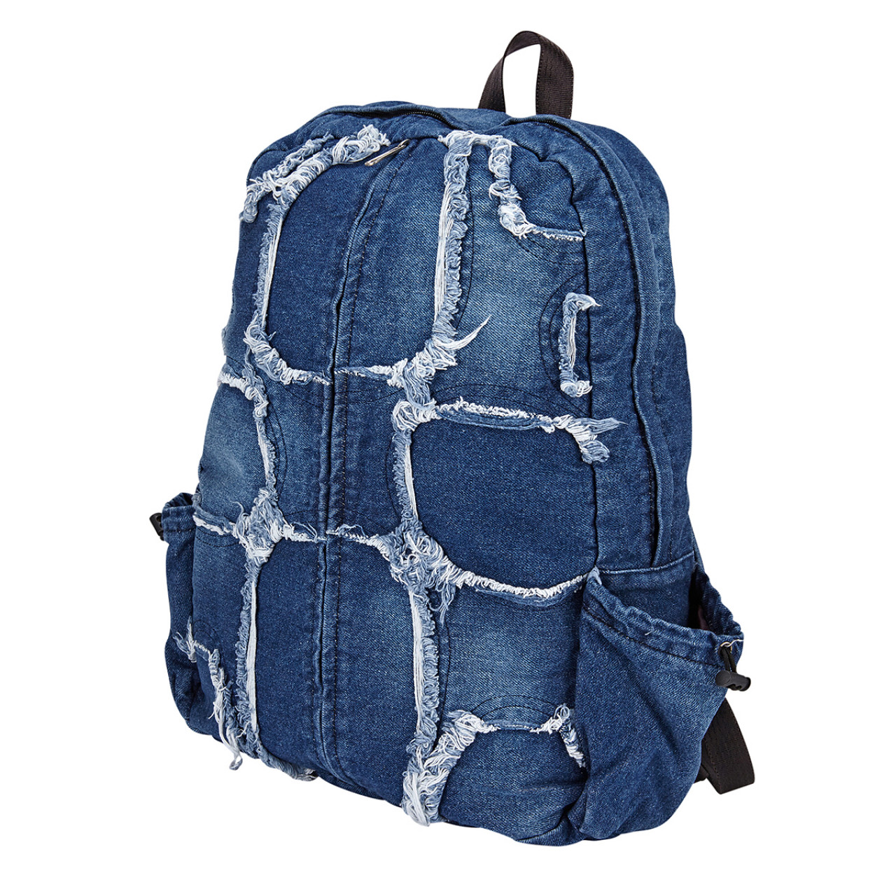 Washed Denim Turtle Backpack (Blue) / IUG23B03BL