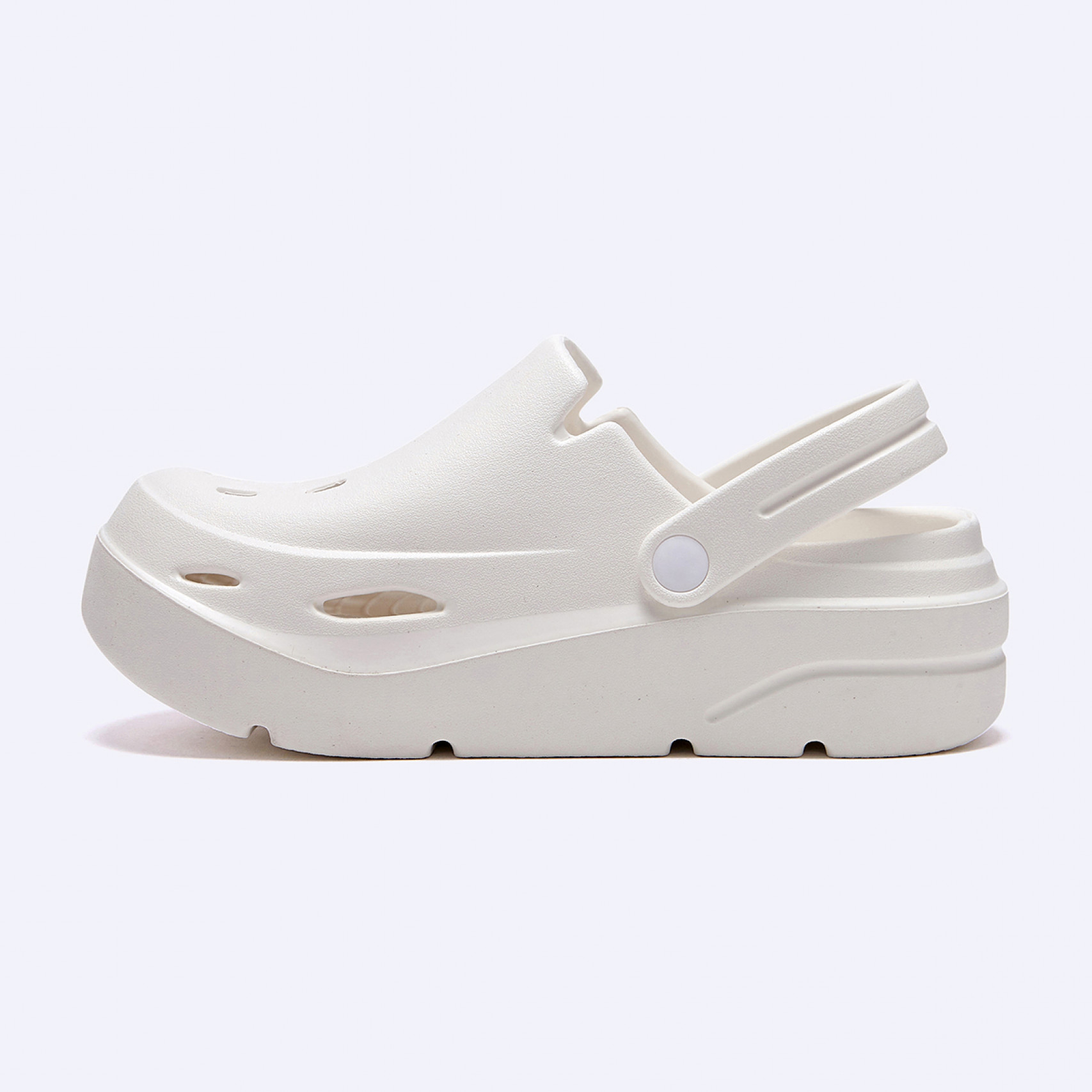 폴더라벨 디베이직 쿠션 클로그 화이트 / FLFDES2U51