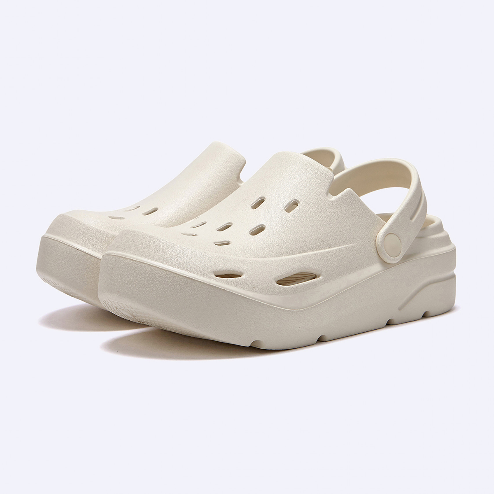 폴더라벨 디베이직 쿠션 클로그 아이보리 / FLFDES2U52
