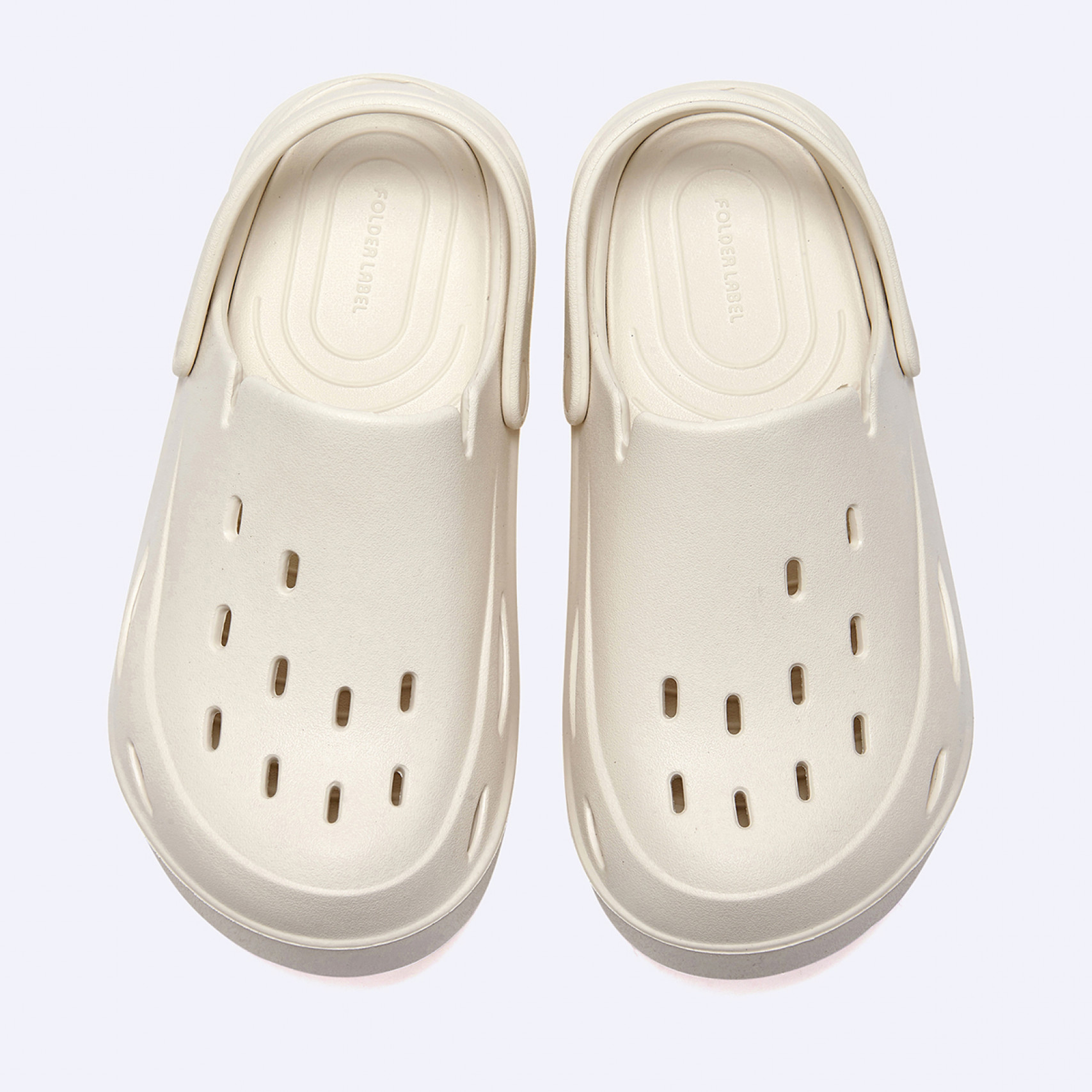 폴더라벨 디베이직 쿠션 클로그 아이보리 / FLFDES2U52