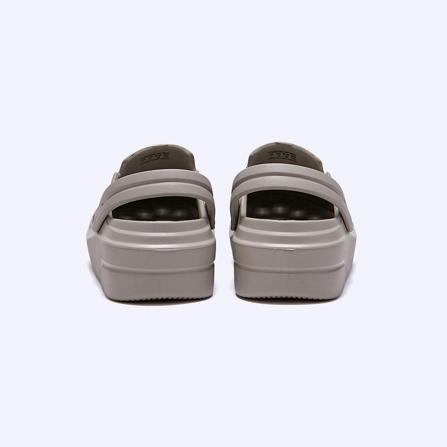 폴더라벨 디베이직 쿠션 클로그 라이트 그레이 / FLFDES2U53
